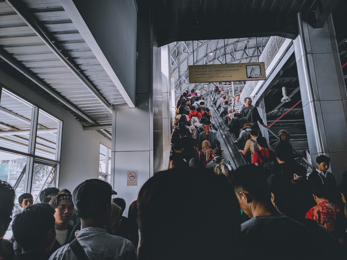 A crowded station in Jakarta, Indonesia (Source: Unsplash)