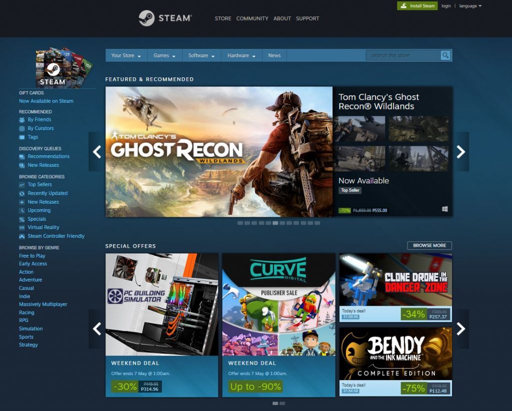 buy steam games online