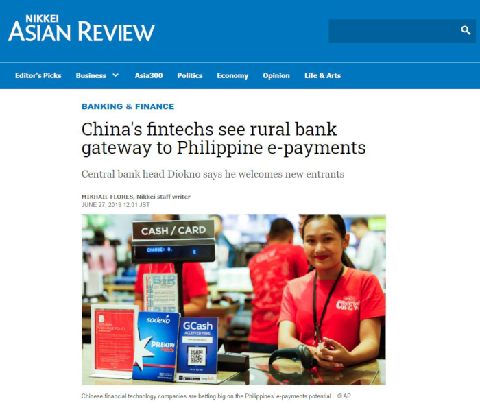 Foreign fintech companies see great potential in the Philippines (Source: Nikkei Asian Review)